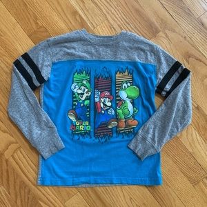 Boys long sleeve Mario T-shirt